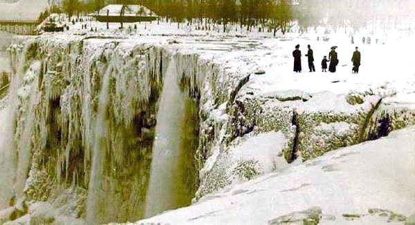 niagara falls froze over