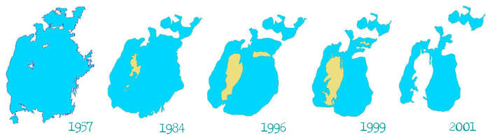 Aral Sea: 1957-2001